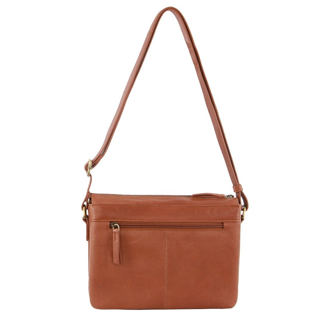 Bolsas Hombro Pierre Cardin Leather Crossbody Bag Mujer Marrones | VNZP-96875