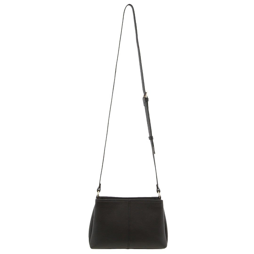 Bolsas Hombro Pierre Cardin Leather Crossbody Bag Mujer Negras | VKDQ-54938