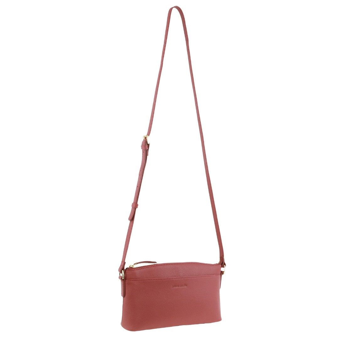 Bolsas Hombro Pierre Cardin Leather Crossbody Bag Mujer Rosas | SXNK-98105