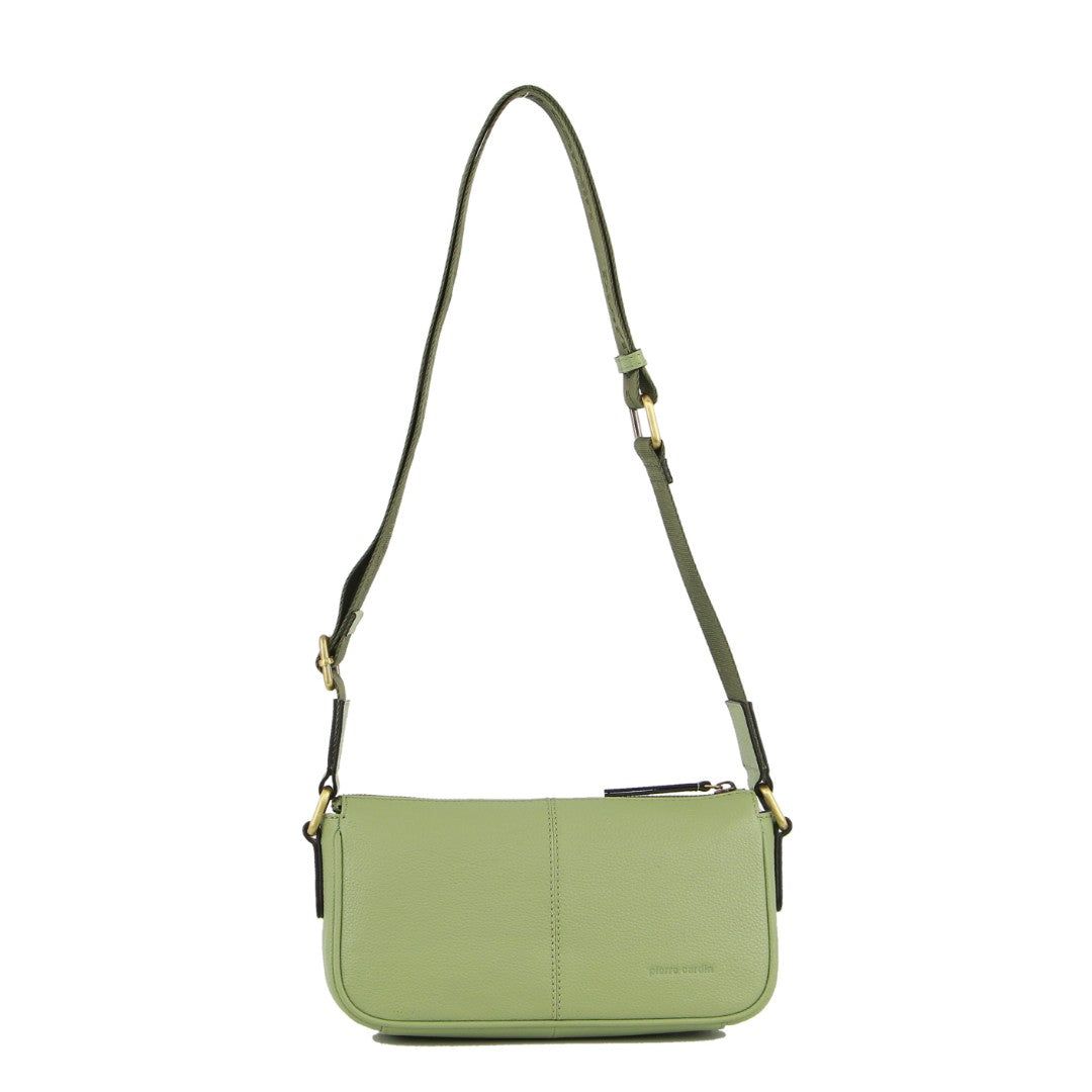 Bolsas Hombro Pierre Cardin Leather Cross-Body Bag Mujer Jade | SVOQ-02541