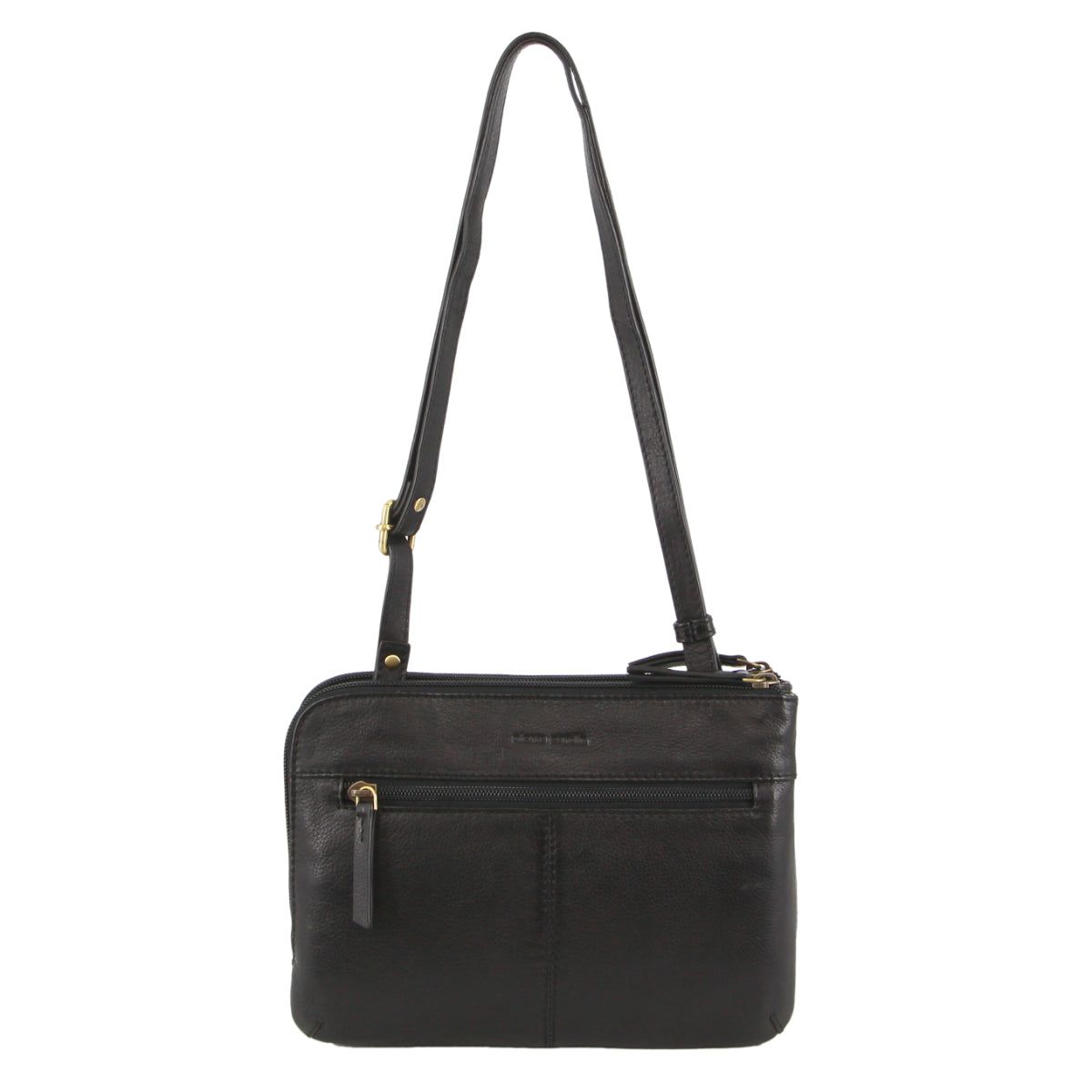 Bolsas Hombro Pierre Cardin Leather Crossbody Bag Mujer Negras | YZWC-51329