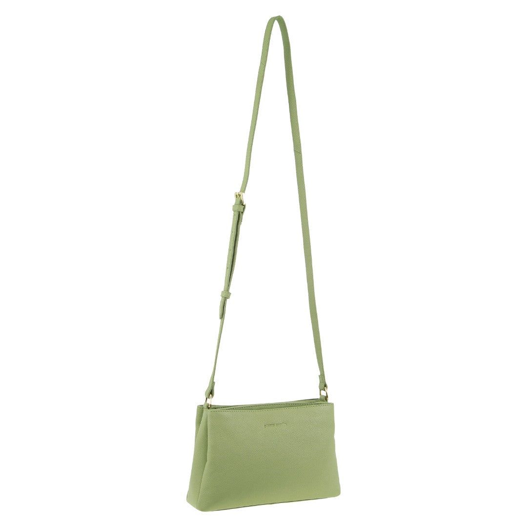 Bolsas Hombro Pierre Cardin Leather Crossbody Bag Mujer Jade | OFCQ-86452