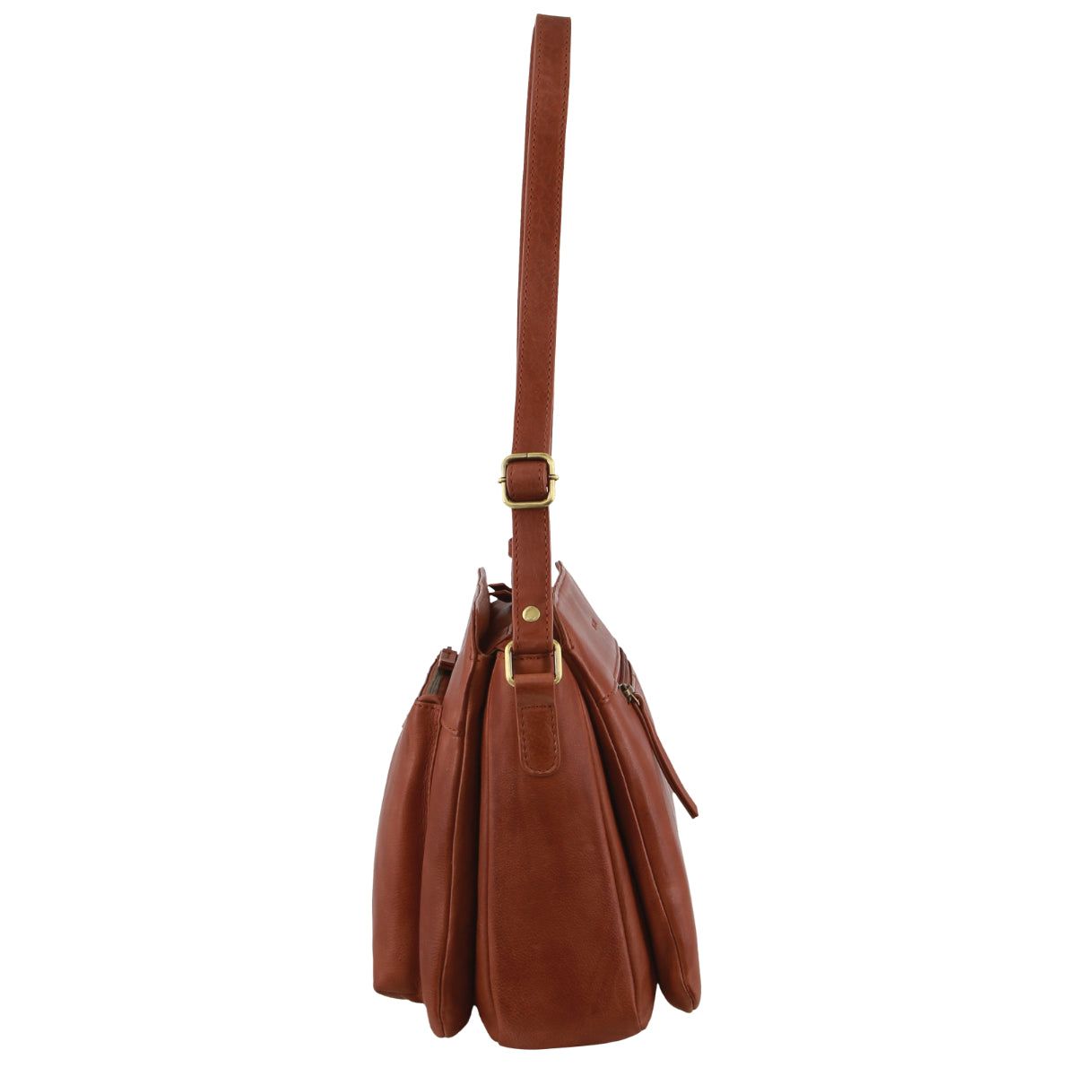 Bolsas Hombro Pierre Cardin Leather Cross-Body Bag Mujer Marrones | YVGN-27385