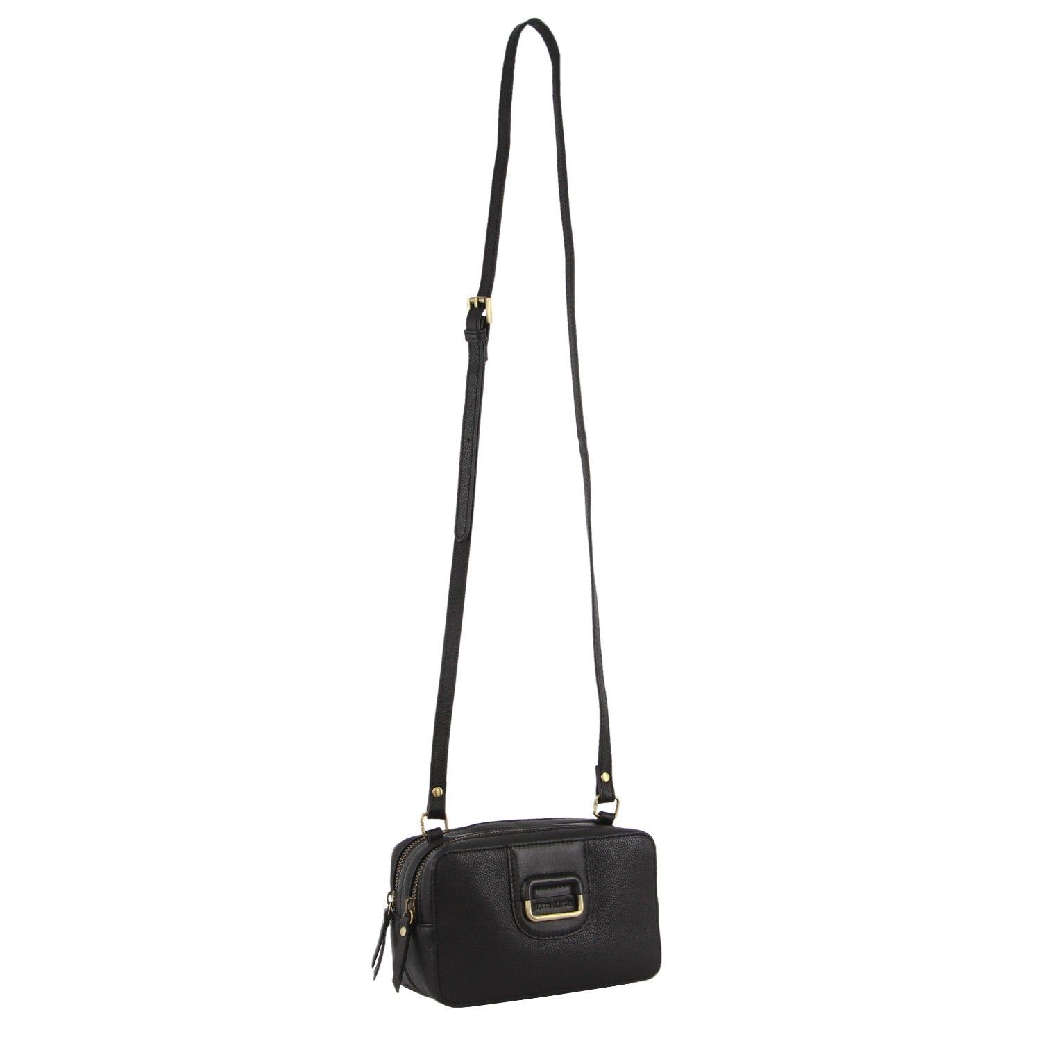 Bolsas Hombro Pierre Cardin Leather Cross-Body Clutch Mujer Negras | KCHD-18537