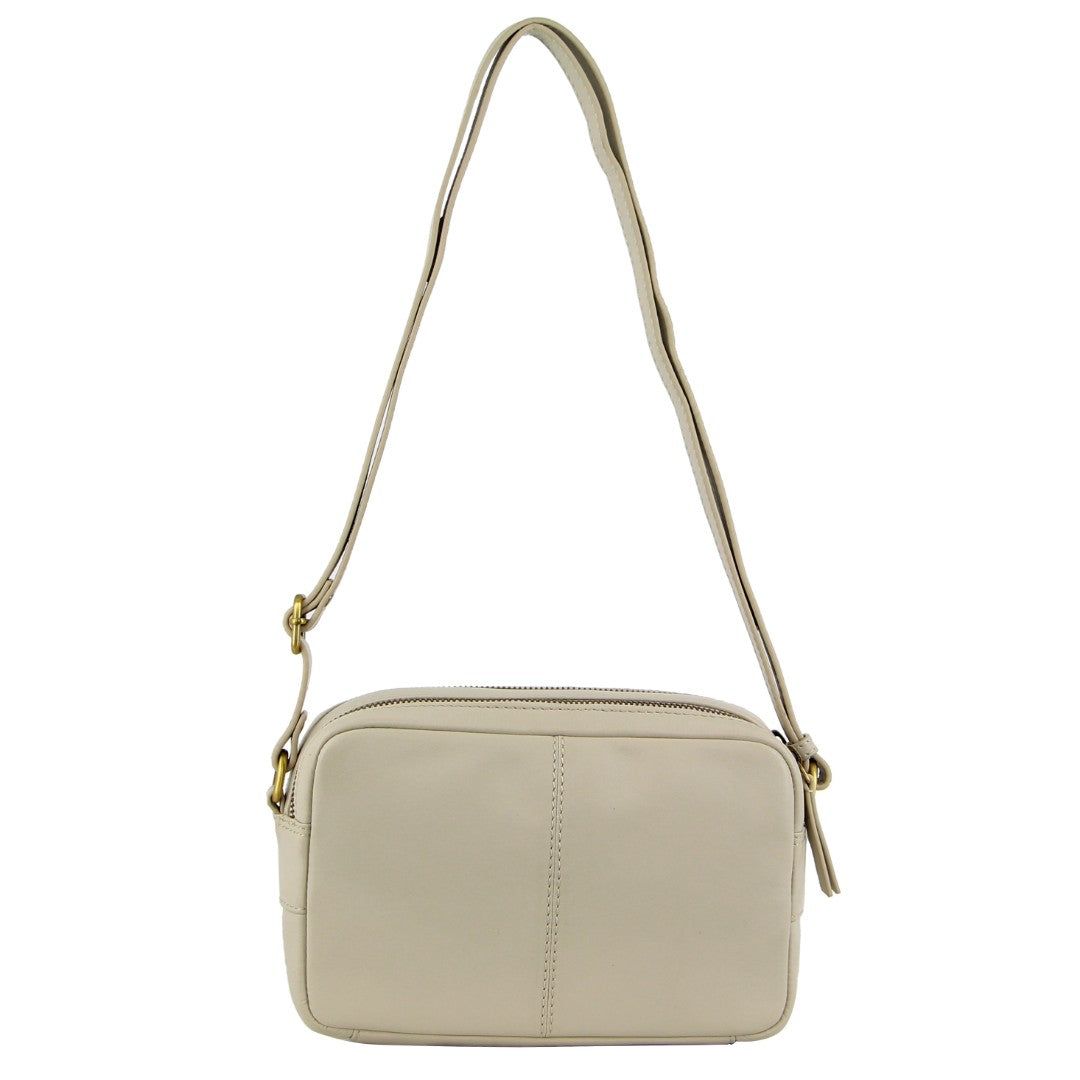 Bolsas Hombro Pierre Cardin Leather Diamond Pattern Embossed Crossbody Bag Mujer Beige | HVBG-86910