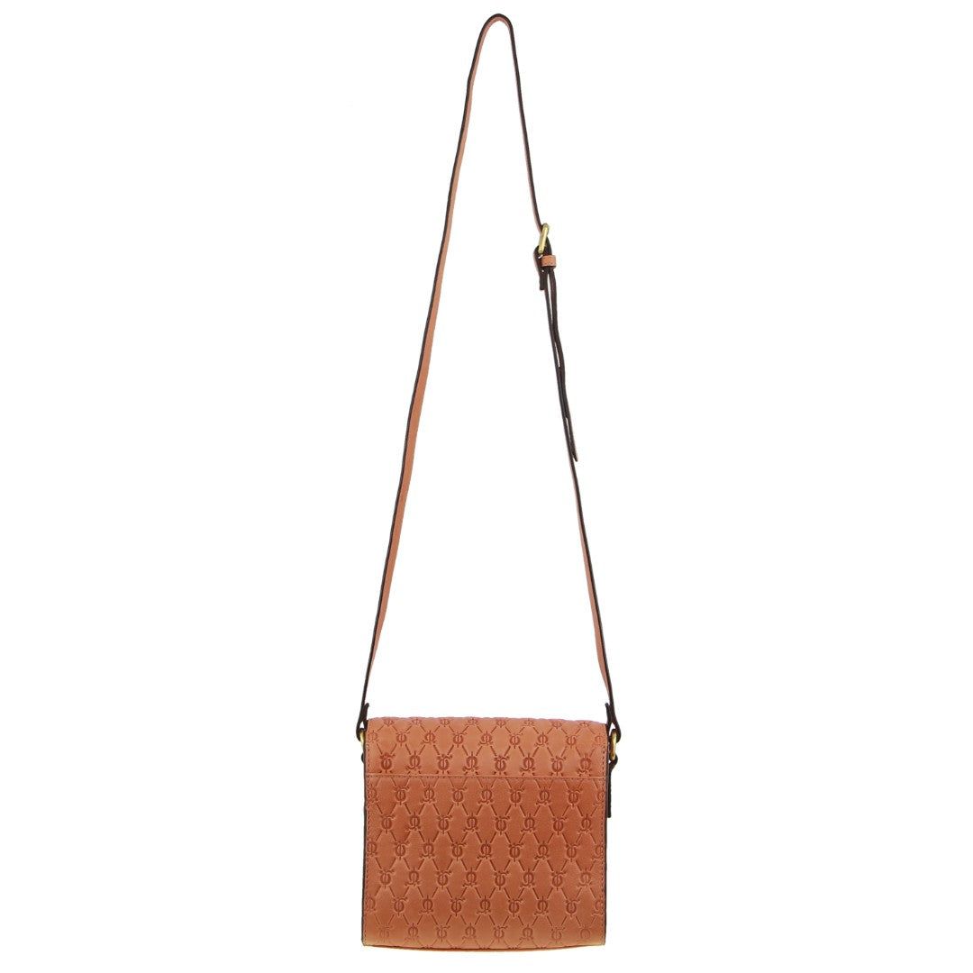 Bolsas Hombro Pierre Cardin Leather Diamond Embossed Cross-Body Bag Mujer Albaricoque | UFTL-52973