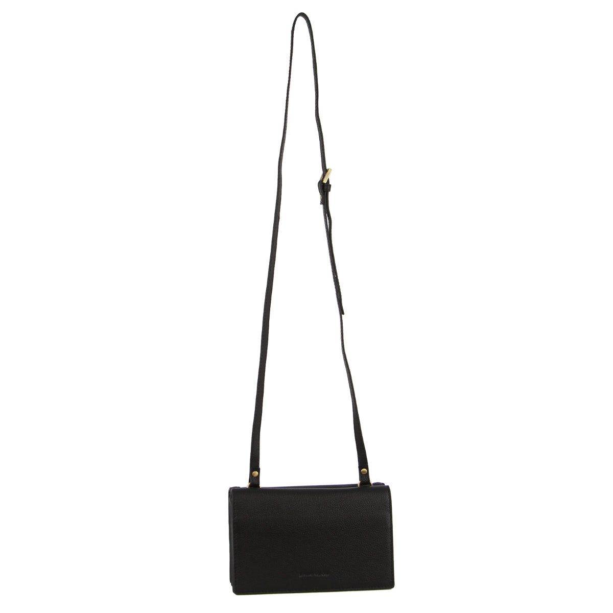 Bolsas Hombro Pierre Cardin Leather Flap Over Cross-Body Bag Mujer Negras | FWXR-63451