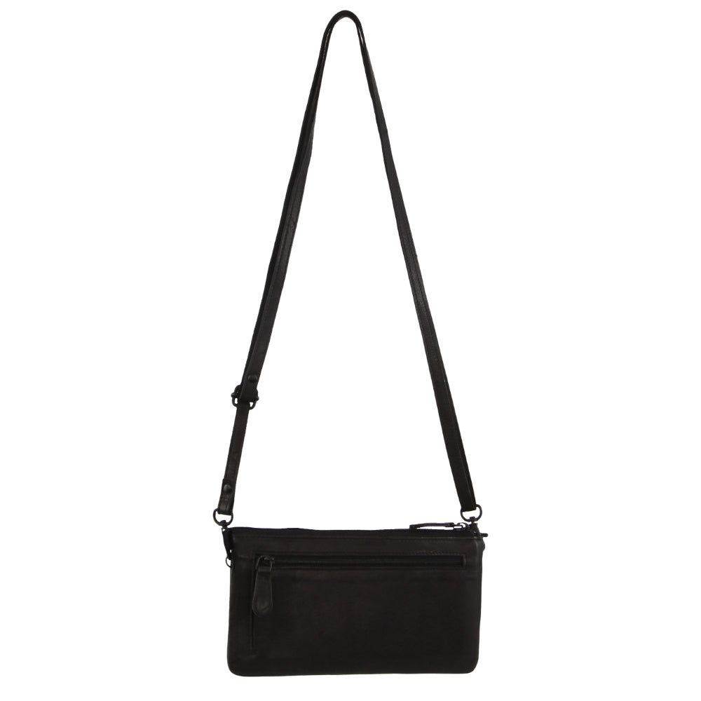 Bolsas Hombro Pierre Cardin Leather Multiway Cross-Body Bag Mujer Negras | ZGTU-01985