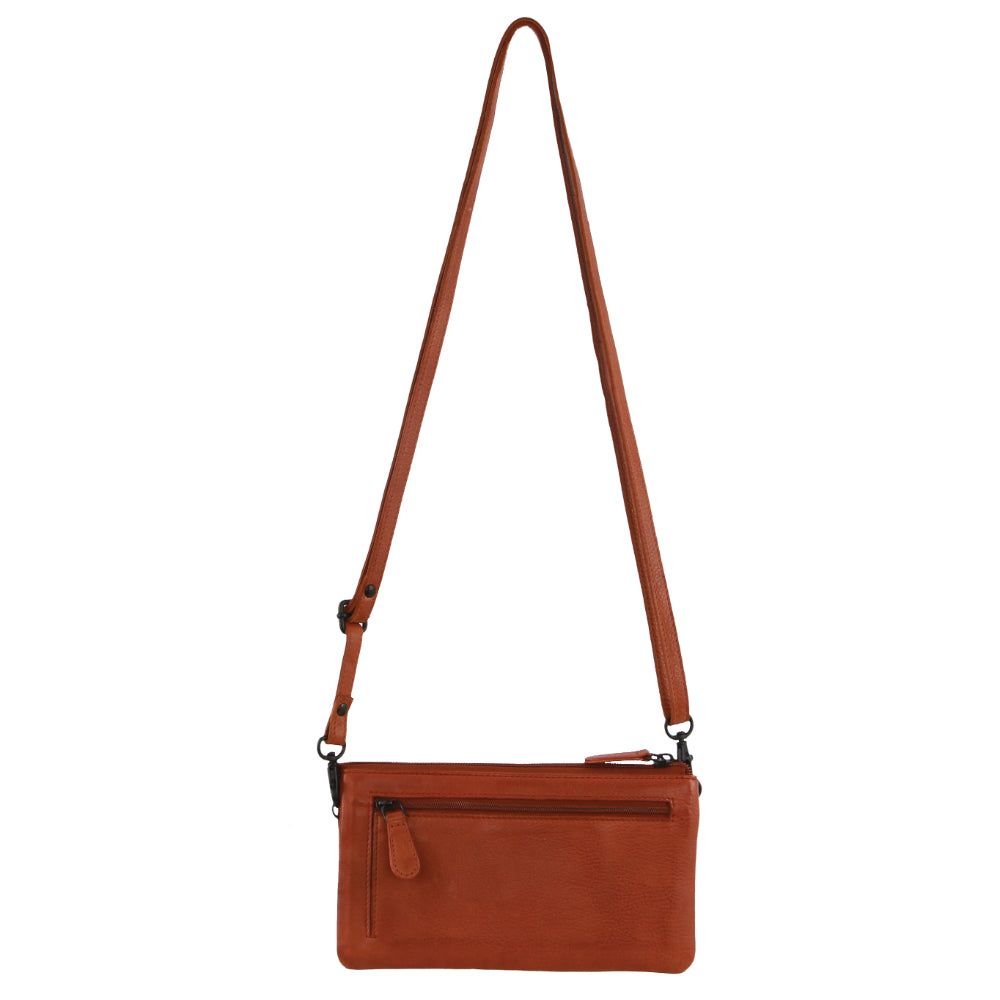 Bolsas Hombro Pierre Cardin Leather Multiway Cross-Body Bag Mujer Marrones | NCWY-38605