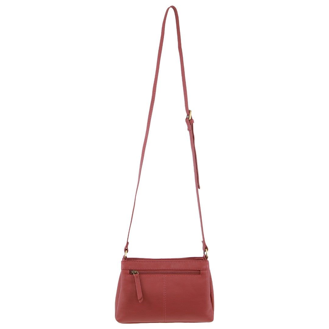 Bolsas Hombro Pierre Cardin Leather Pleated Design Crossbody Bag Mujer Marsala | TFJW-46538