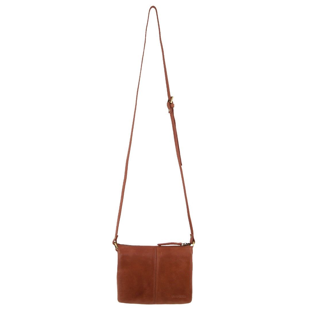 Bolsas Hombro Pierre Cardin Leather Sleek Crossbody Bag Mujer Marrones | BLDM-94530