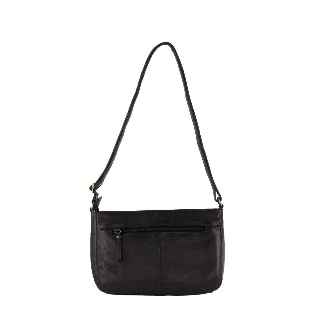 Bolsas Hombro Pierre Cardin Leather Stitch-design Cross-Body Bag Mujer Negras | YCJW-68017