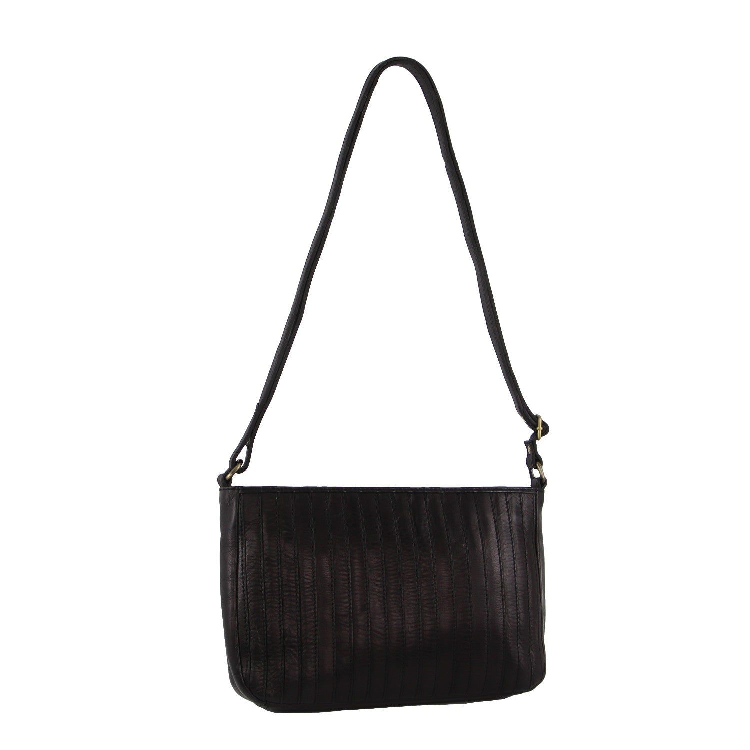 Bolsas Hombro Pierre Cardin Leather Stitch-design Cross-Body Bag Mujer Negras | YCJW-68017