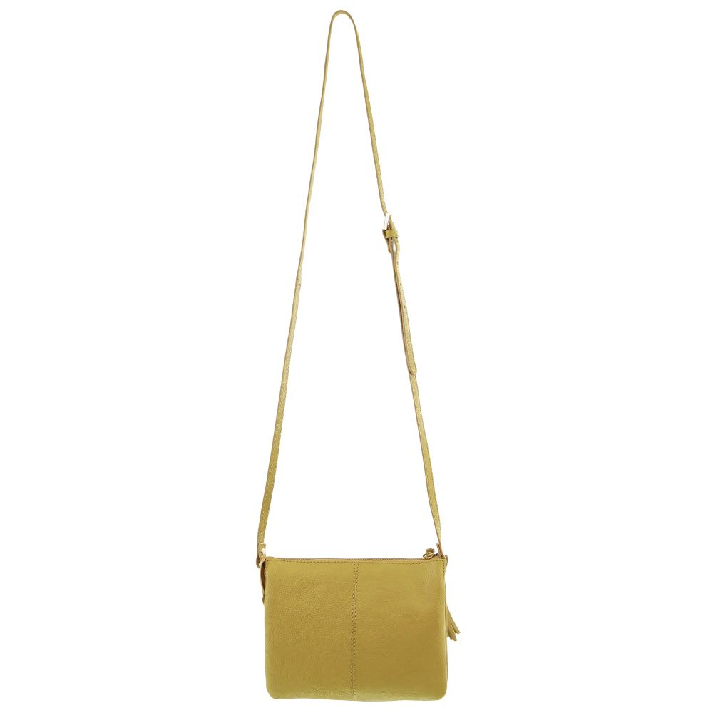 Bolsas Hombro Pierre Cardin Leather Tassel Crossbody Bag Mujer Amarillo | FQNY-97368