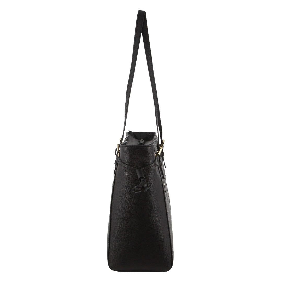 Bolsas Hombro Pierre Cardin Leather Tote Bag Mujer Negras | EPZY-65421