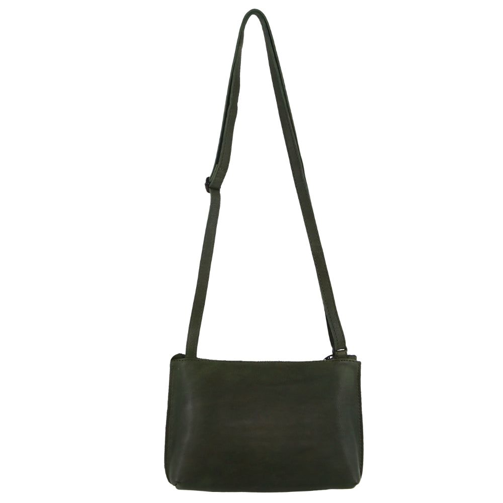 Bolsas Hombro Pierre Cardin Leather Trendy Cross-Body Bag Mujer Verde Oscuro | KNUE-28196