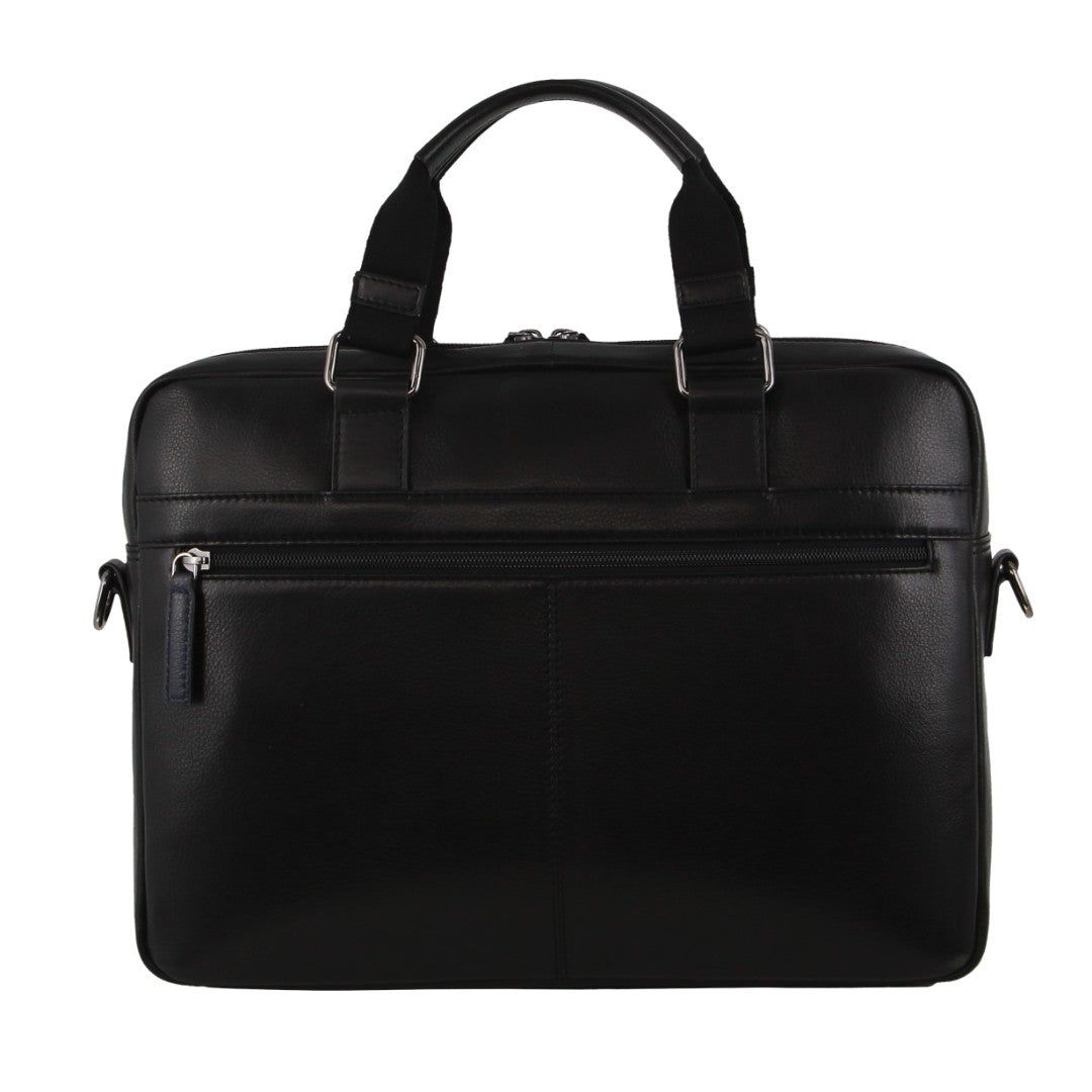 Business Computer Bags Pierre Cardin Leather Business Computer Bag Hombre Azul Marino | MAZX-87302