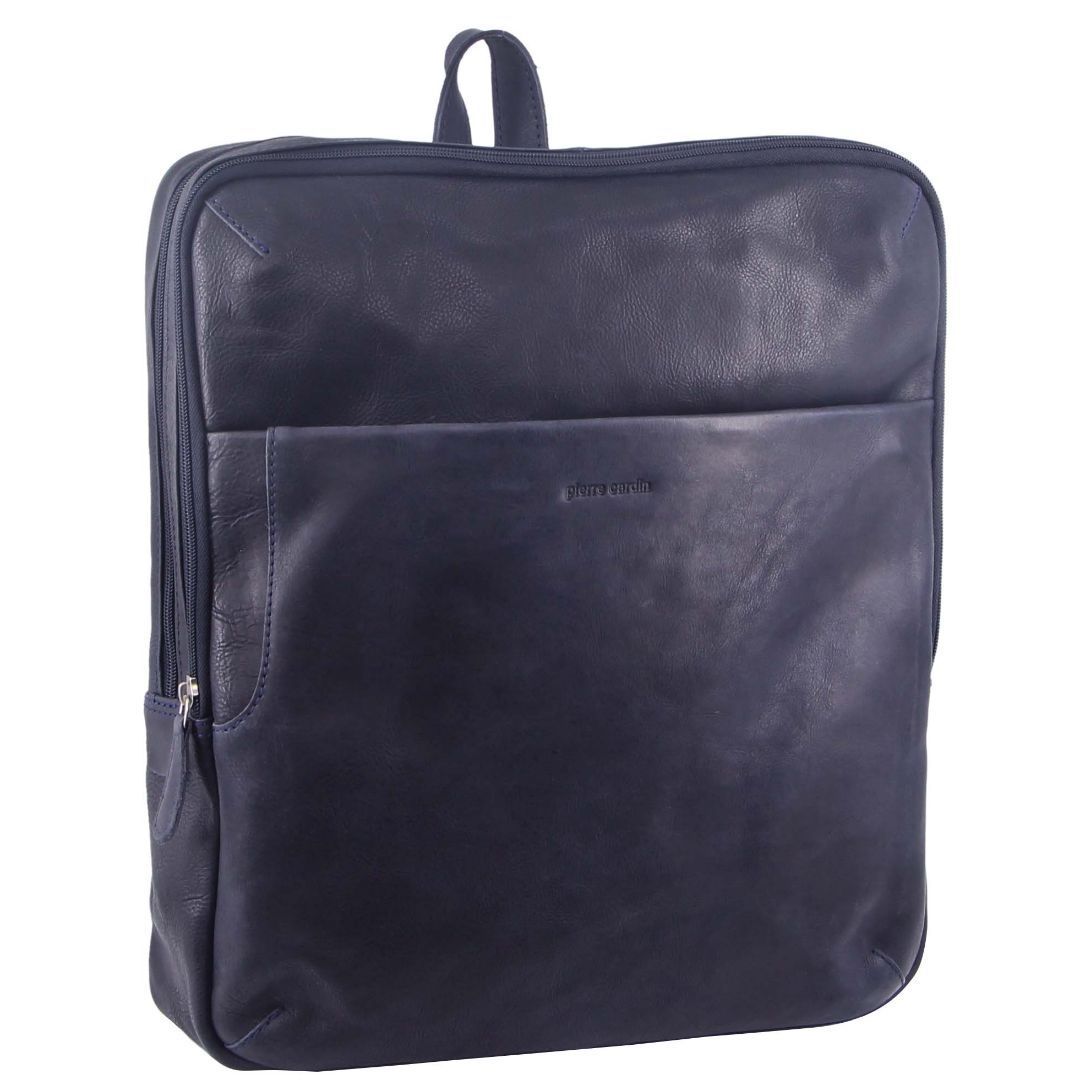 Business Computer Bags Pierre Cardin Rustic Leather Backpack Hombre Marrones | TUDQ-18724