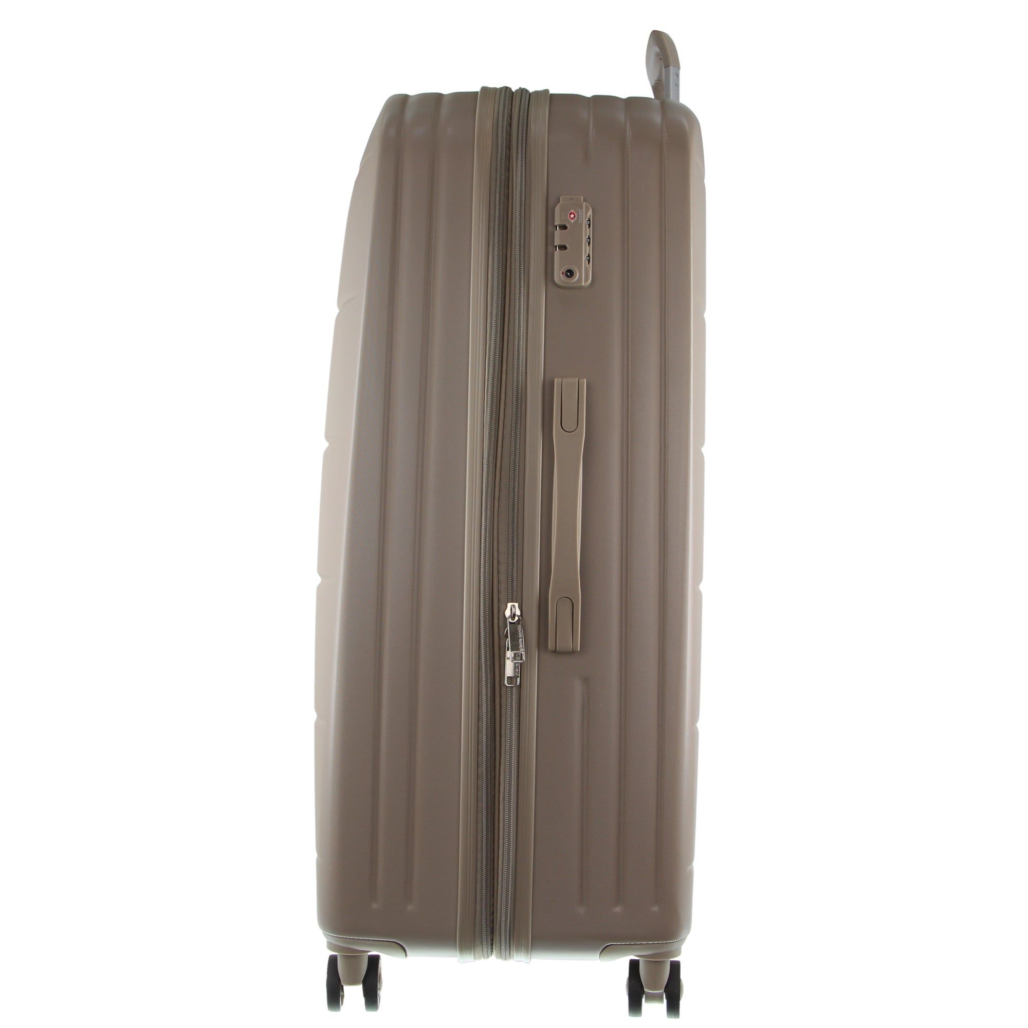 Cabin Cases Pierre Cardin 54cm Cabin Hard-Shell Suitcase Travel Latte | UGAE-76392