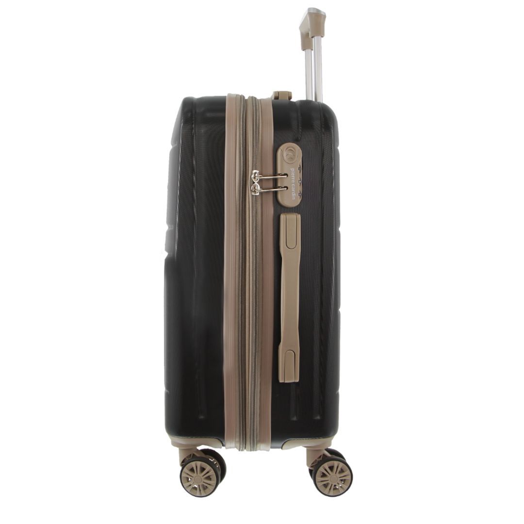 Cabin Cases Pierre Cardin 54cm Cabin Hard-Shell Suitcase Travel Negras | JXAH-84729