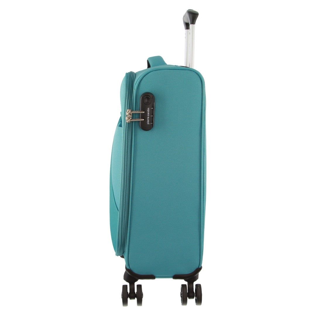 Cabin Cases Pierre Cardin 55cm CABIN Soft-Shell Suitcase Travel Turquesa | GELF-70281