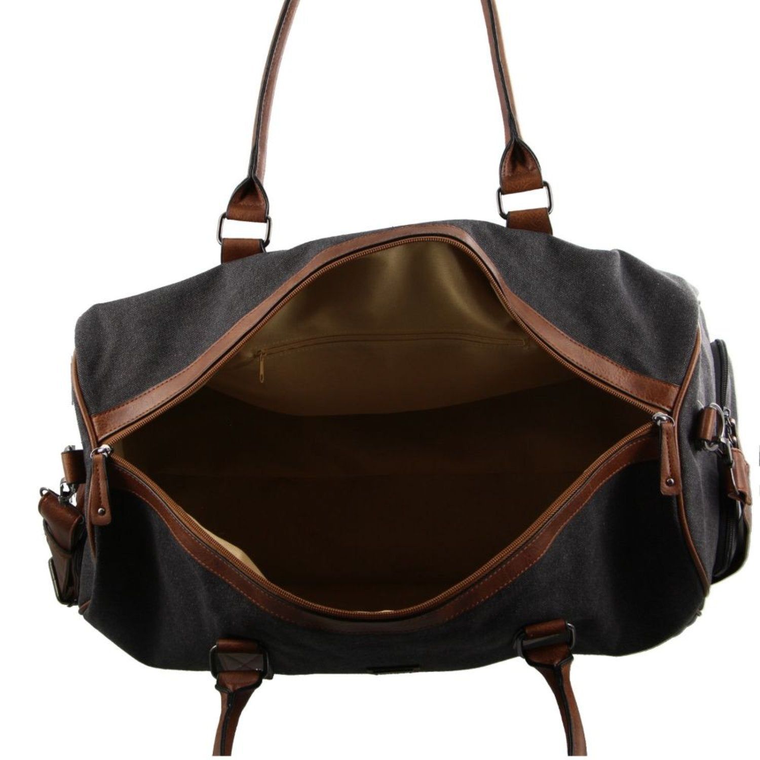 Canvas Bags Pierre Cardin Canvas Overnight Duffle Bag Mujer Negras | HMWI-94516