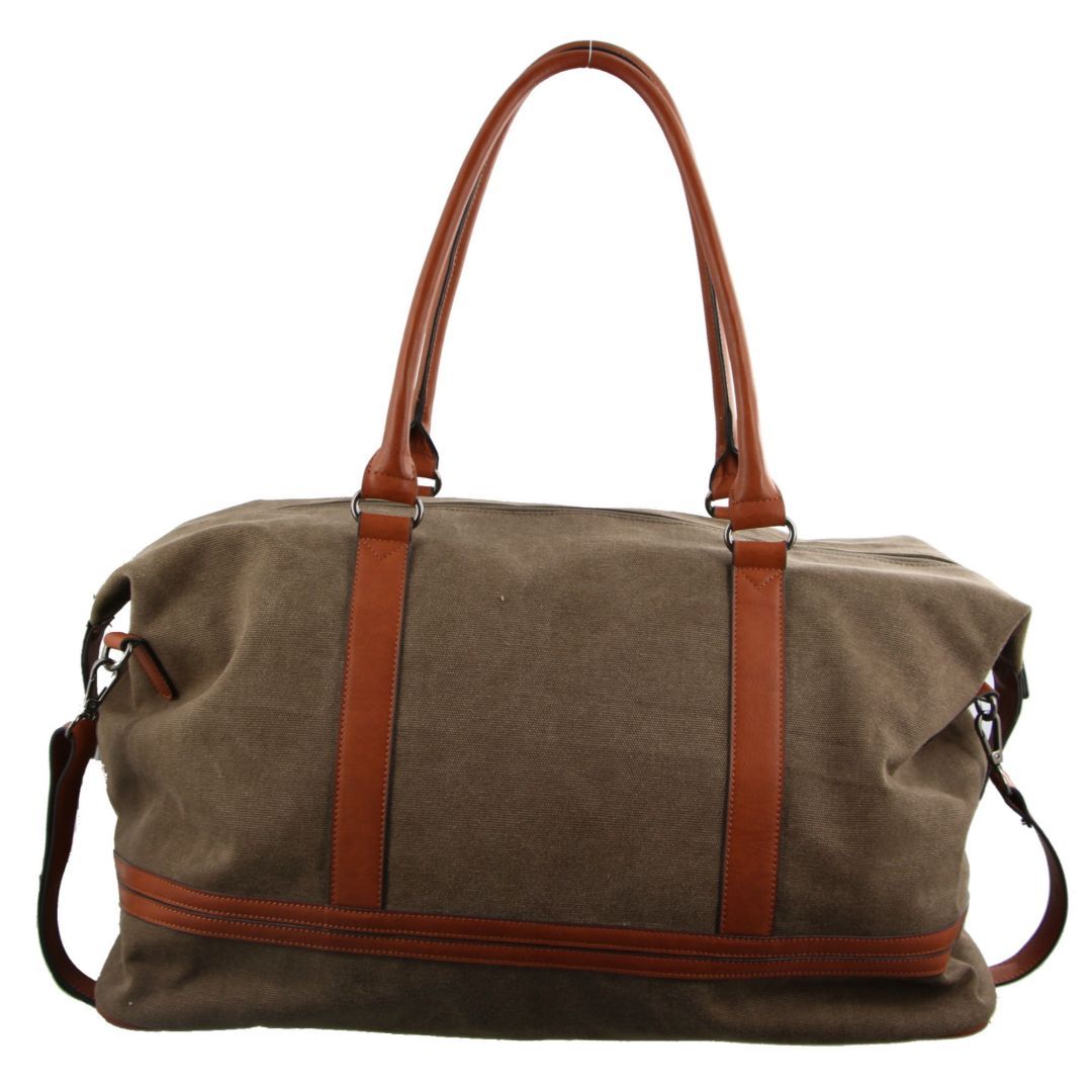 Canvas Bags Pierre Cardin Canvas Overnight Bag Hombre Marrones | SQVJ-78459