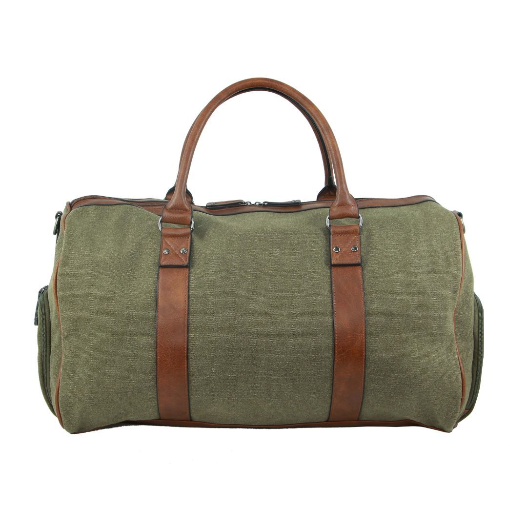 Canvas Bags Pierre Cardin Canvas Overnight Duffle Bag Mujer Marrones | PWXZ-09243