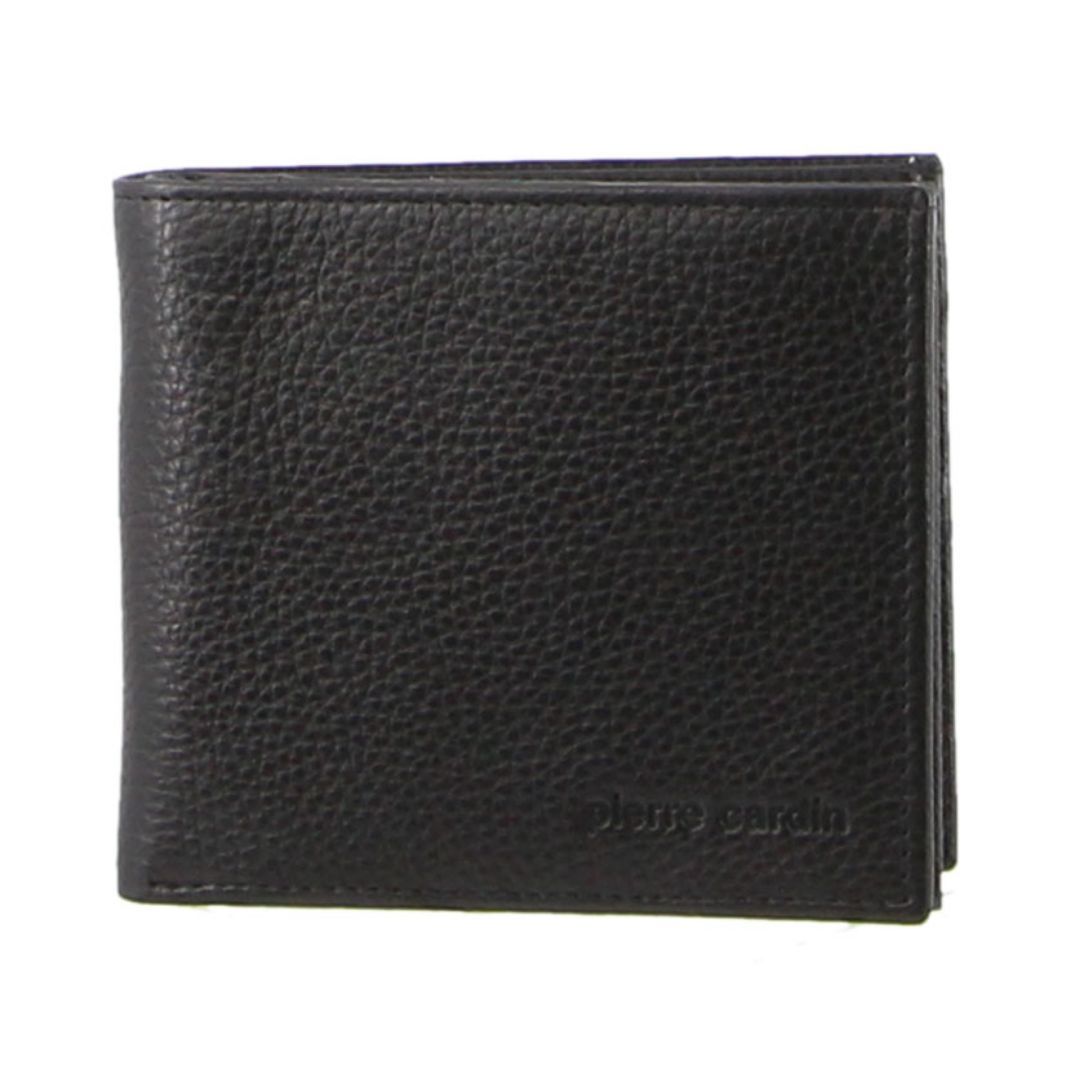 Carteras De Tres Pliegues Pierre Cardin Italian Leather Tri-Fold Wallet Hombre Negras | XGOR-25079