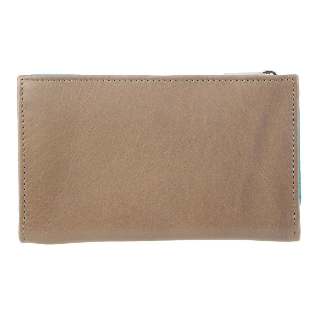 Carteras De Tres Pliegues Pierre Cardin MultiColour Leather Tri-Fold Wallet Mujer Turquesa | QNSH-47825