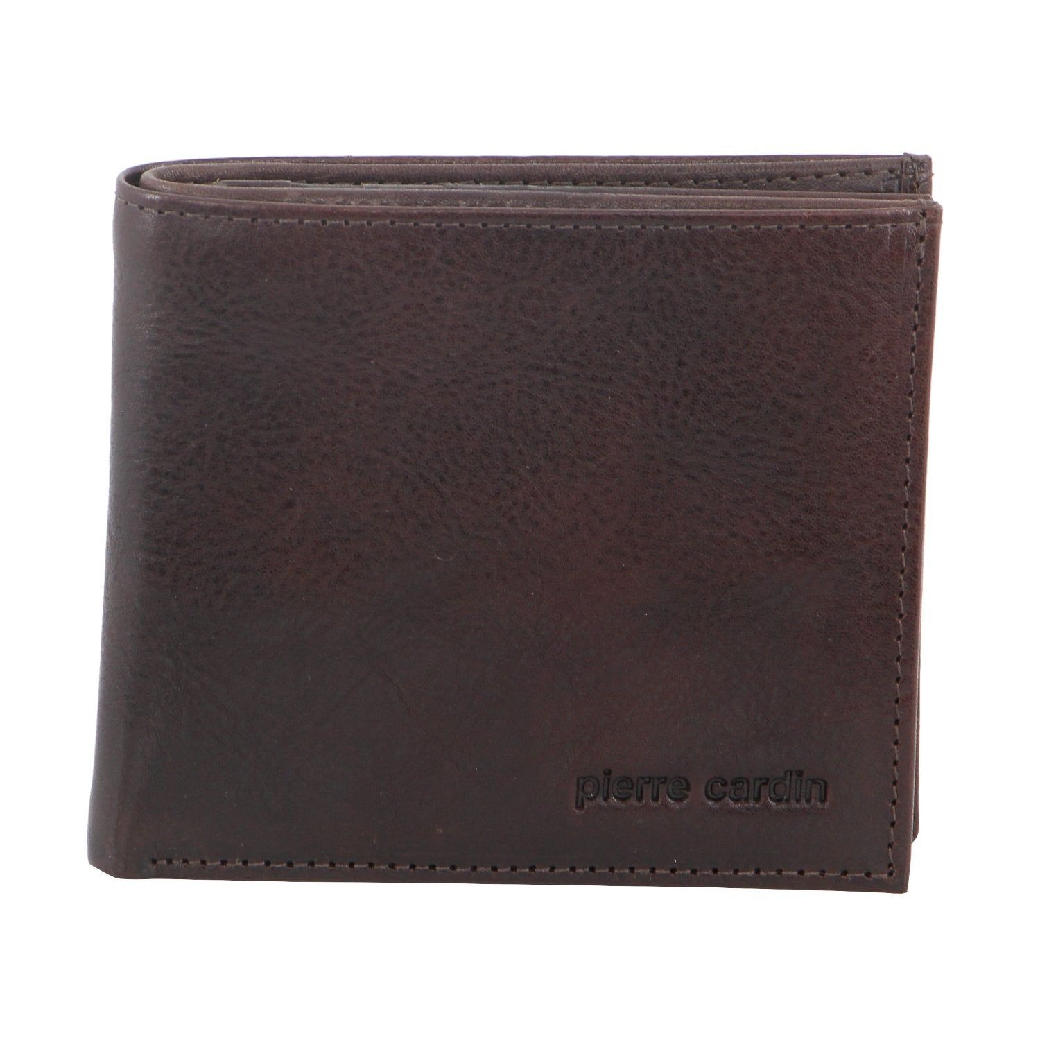 Carteras De Tres Pliegues Pierre Cardin Italian Leather Tri-Fold Wallet Hombre Chocolate | PFUC-97310