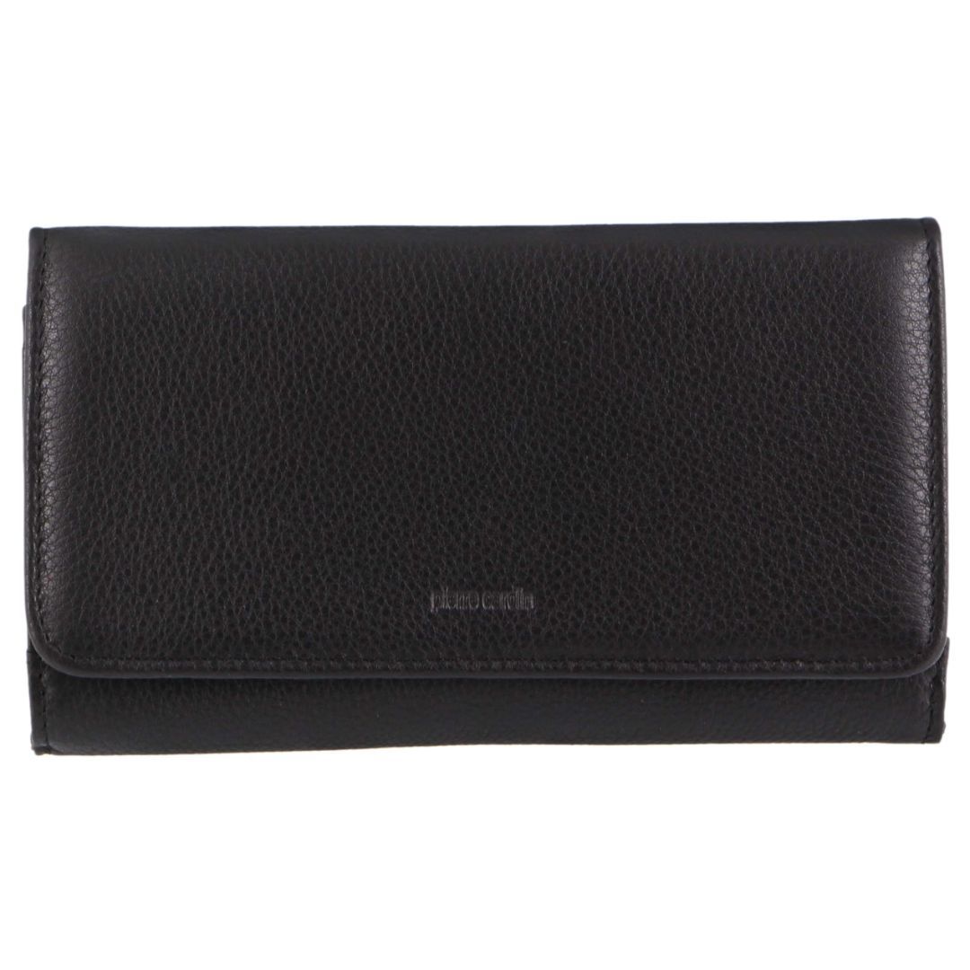 Carteras Grandes Pierre Cardin Italian Leather Wallet Mujer Negras | YKVD-15926