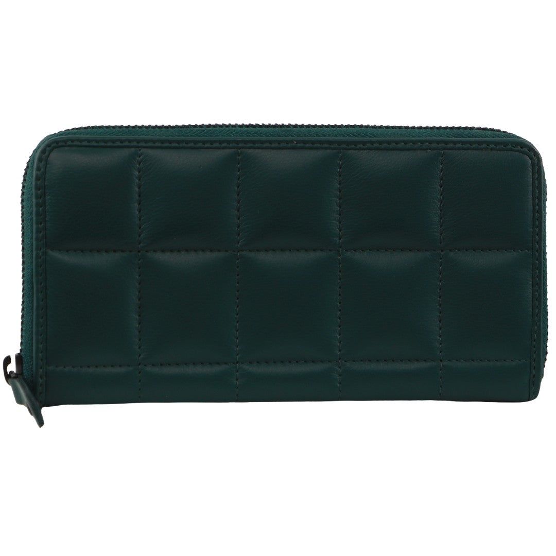 Carteras Grandes Pierre Cardin Italian Pleated Leather Zip Wallet Mujer Zirkon | SNGV-63948