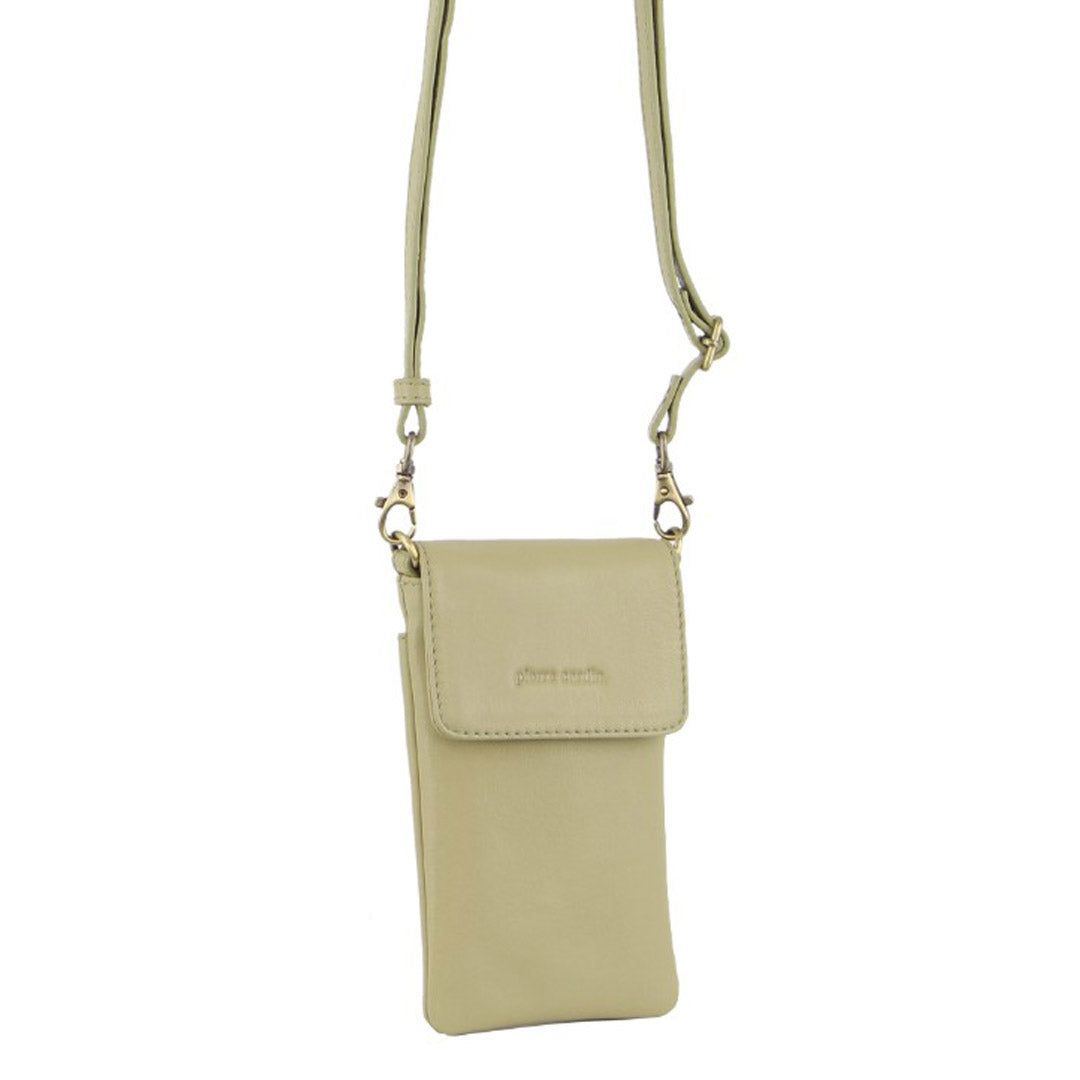 Carteras Grandes Pierre Cardin Leather Phone Cross-Body Bag Mujer Marrones | AZPH-73168