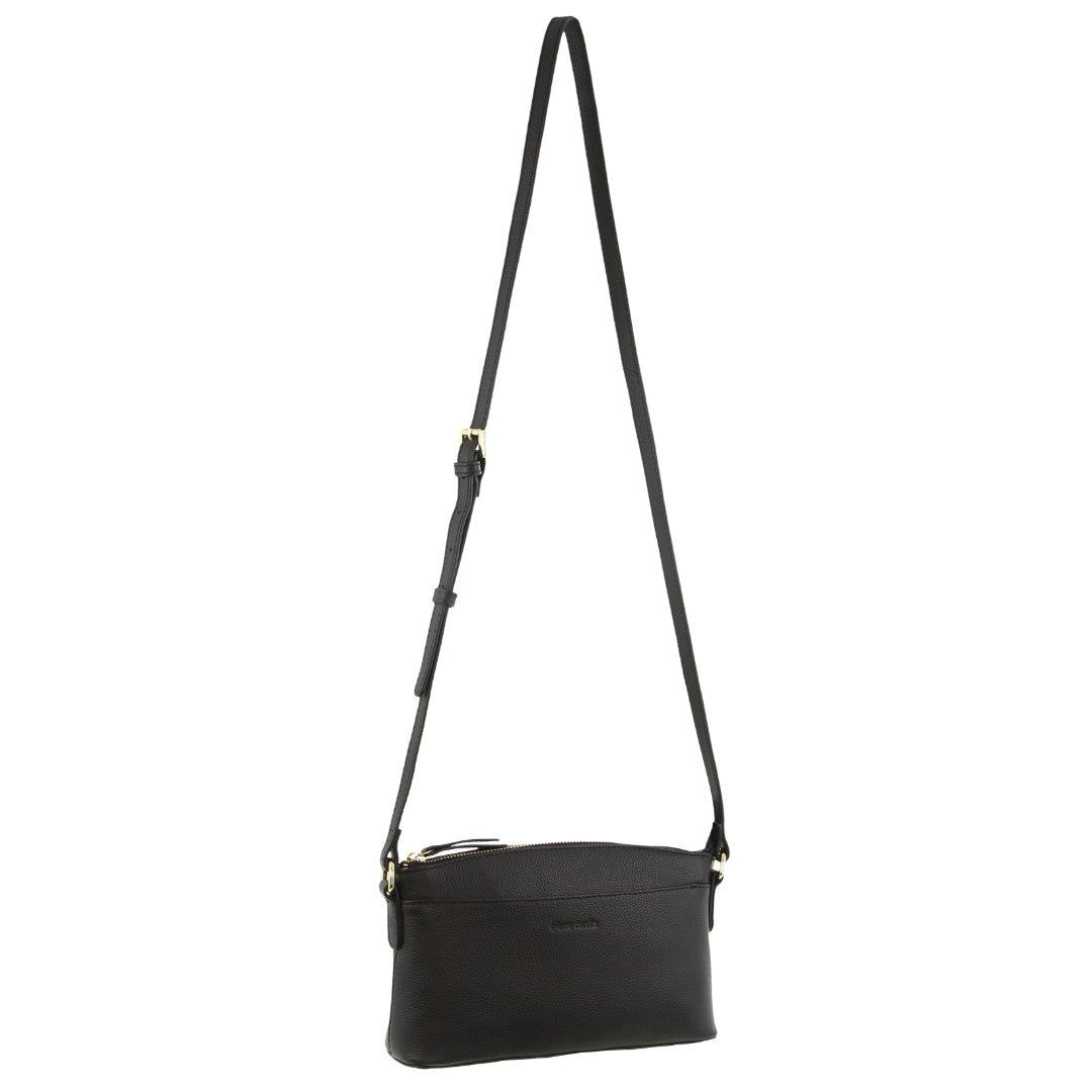 Clutch Pierre Cardin Leather Crossbody Bag Mujer Negras | ZQYO-27809