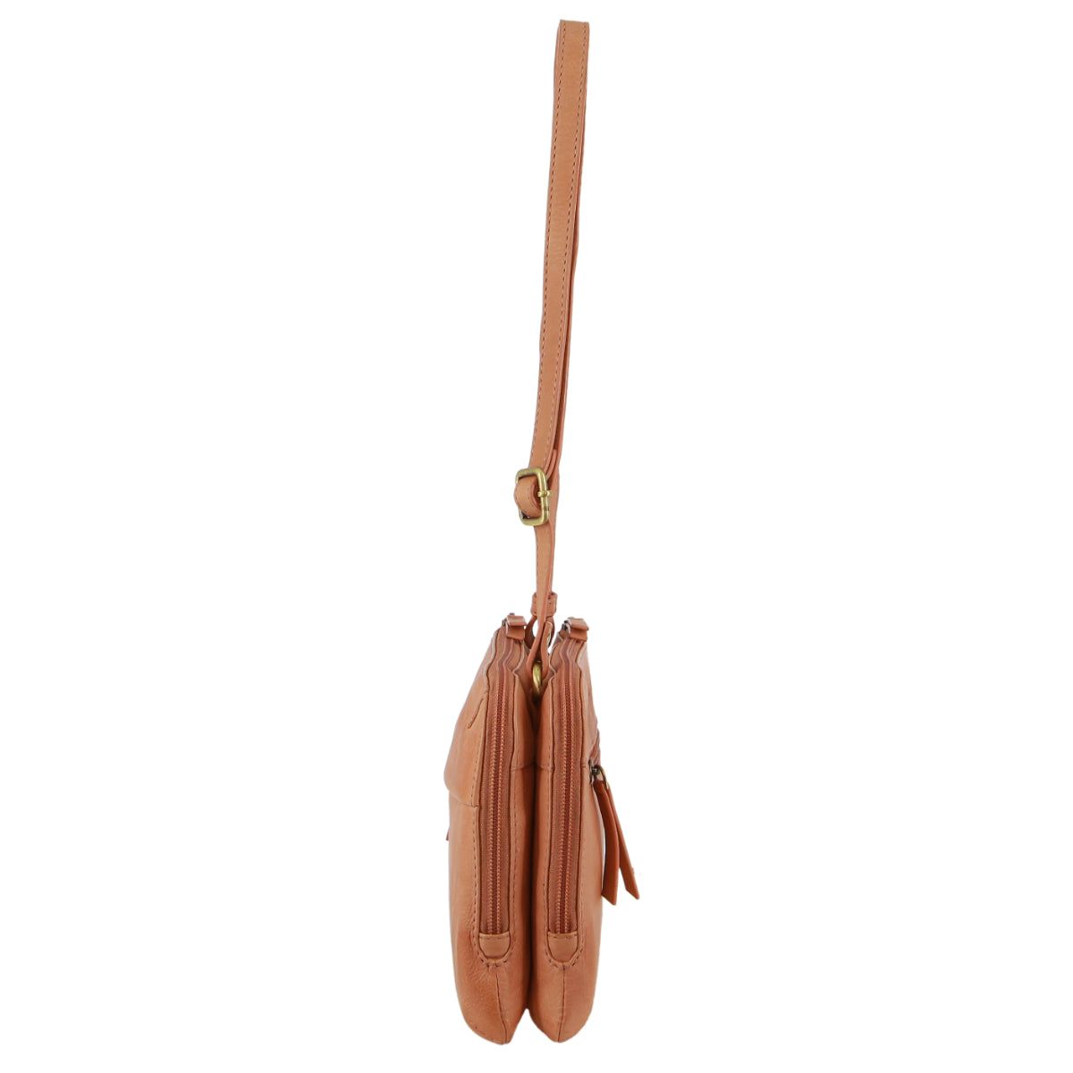 Clutch Pierre Cardin Leather Crossbody Bag Mujer Albaricoque | QKXP-72148