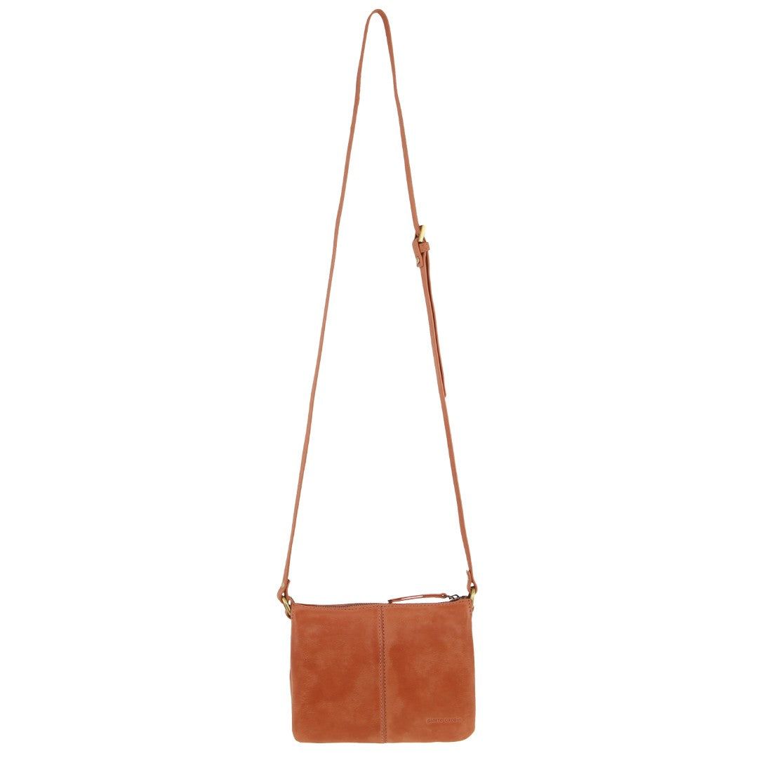 Clutch Pierre Cardin Leather Sleek Crossbody Bag Mujer Albaricoque | VZDN-30495