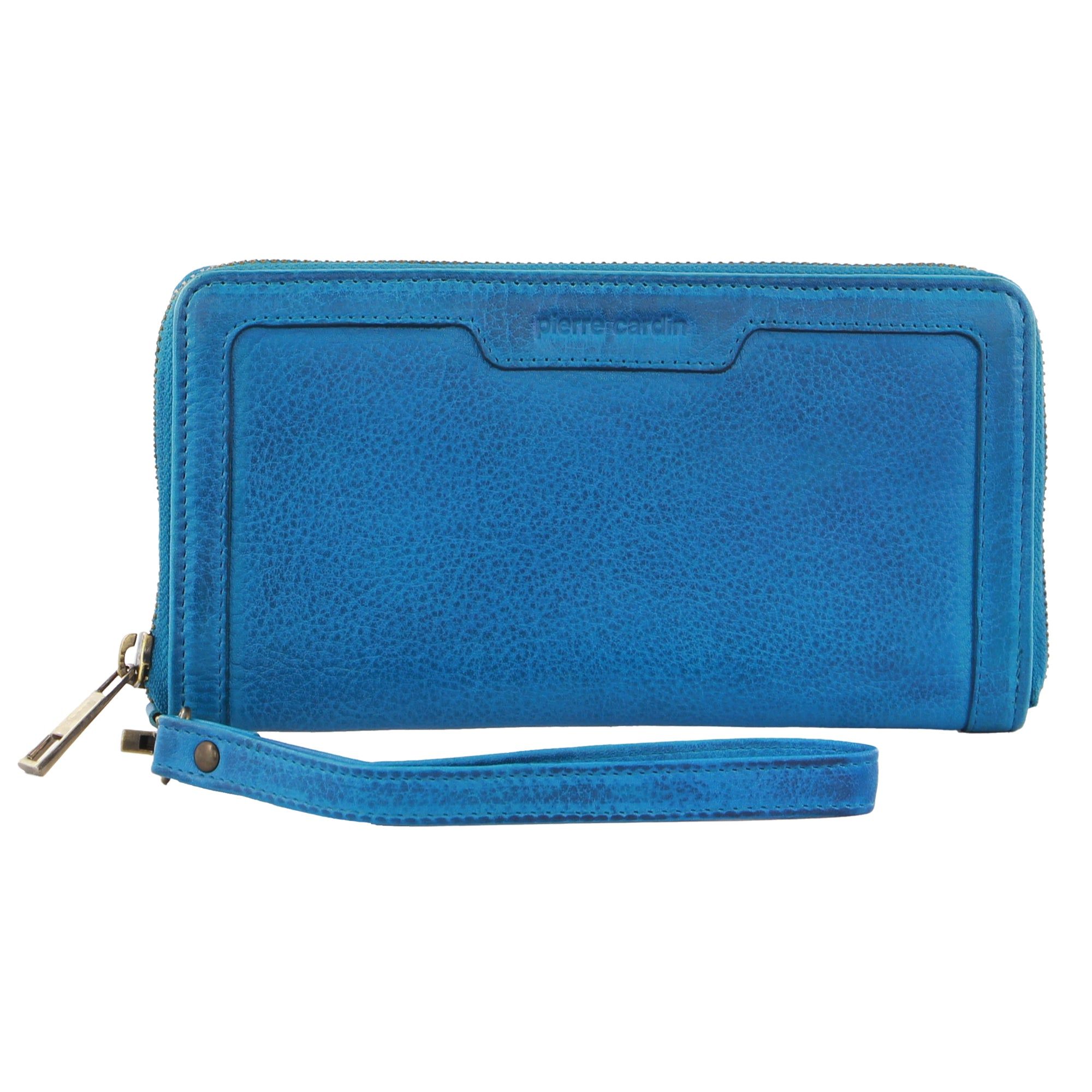 Cremallera De Carteras Pierre Cardin Leather Zip around wallet w Wristlet Mujer Rojas | QOYV-45806