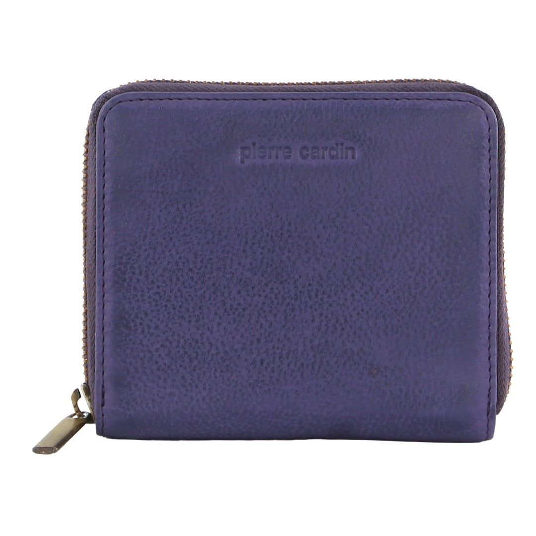 Cremallera De Carteras Pierre Cardin Leather Zip around wallet Mujer Rosas | IPCJ-29187