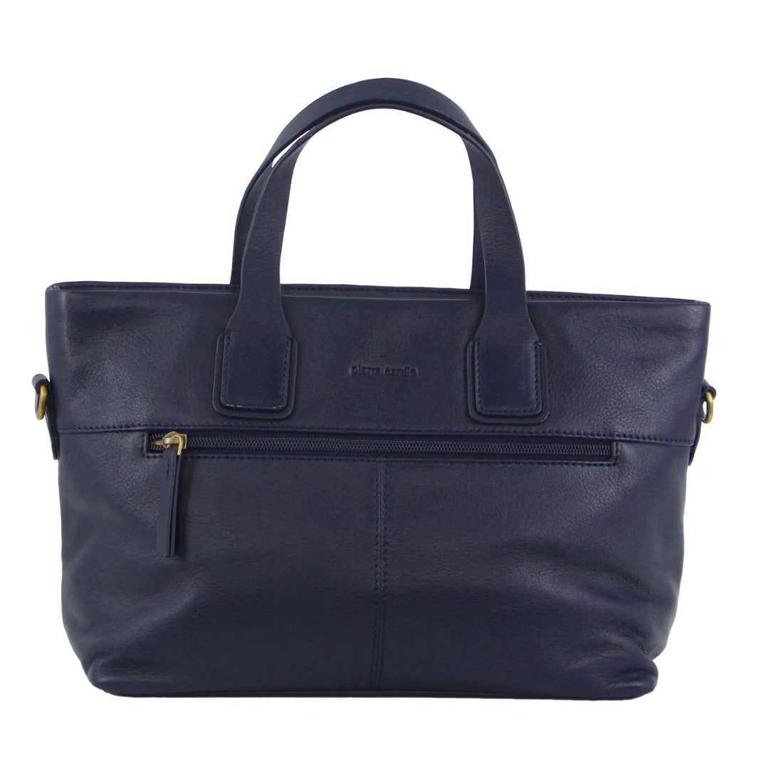 Handbags Pierre Cardin Leather Stitch-design Handbag Mujer Azul Marino | FSZT-43106