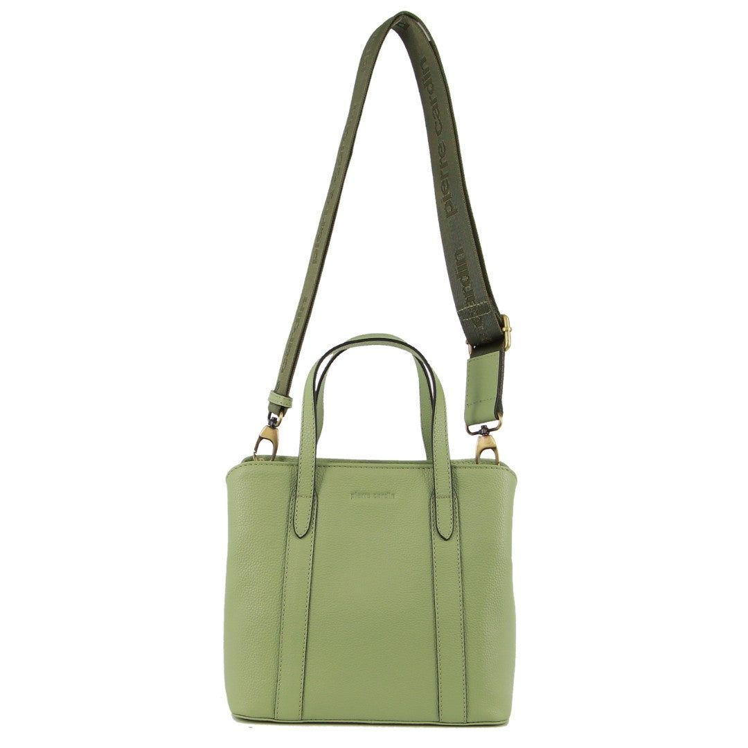 Handbags Pierre Cardin Leather Webbing Strap Tote Bag Mujer Jade | QOAZ-59172