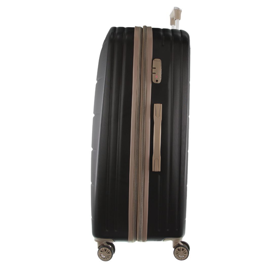 Hard Shell Cases Pierre Cardin 80cm Large Hard-Shell Suitcase Travel Negras | DYPH-57683