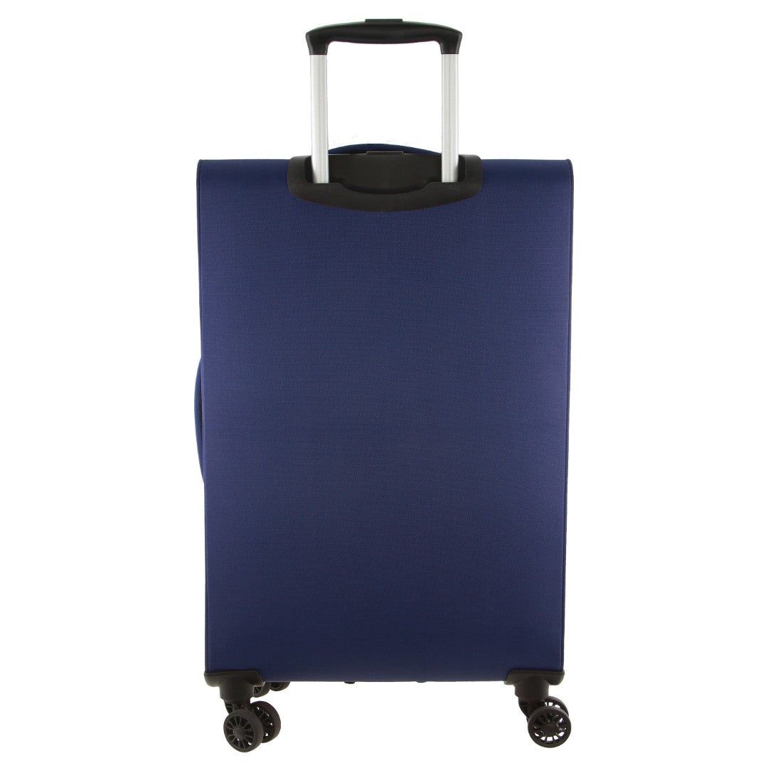 Maletas Pierre Cardin 78cm LARGE Soft Shell Suitcase Travel Azul Marino | HVJF-81290