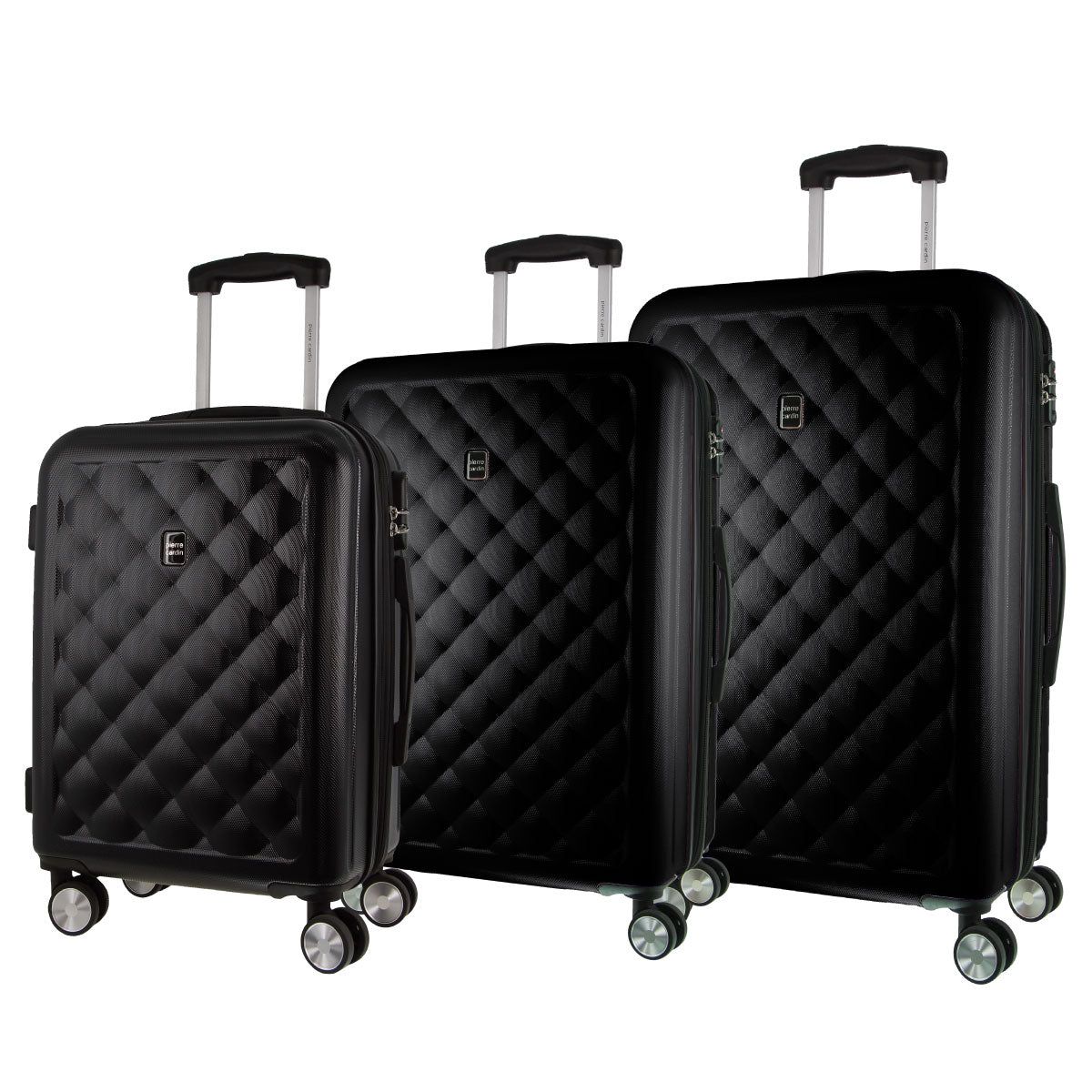 Maletas Pierre Cardin Hard Shell 3-Piece Luggage Set Travel Negras | OEUC-63150