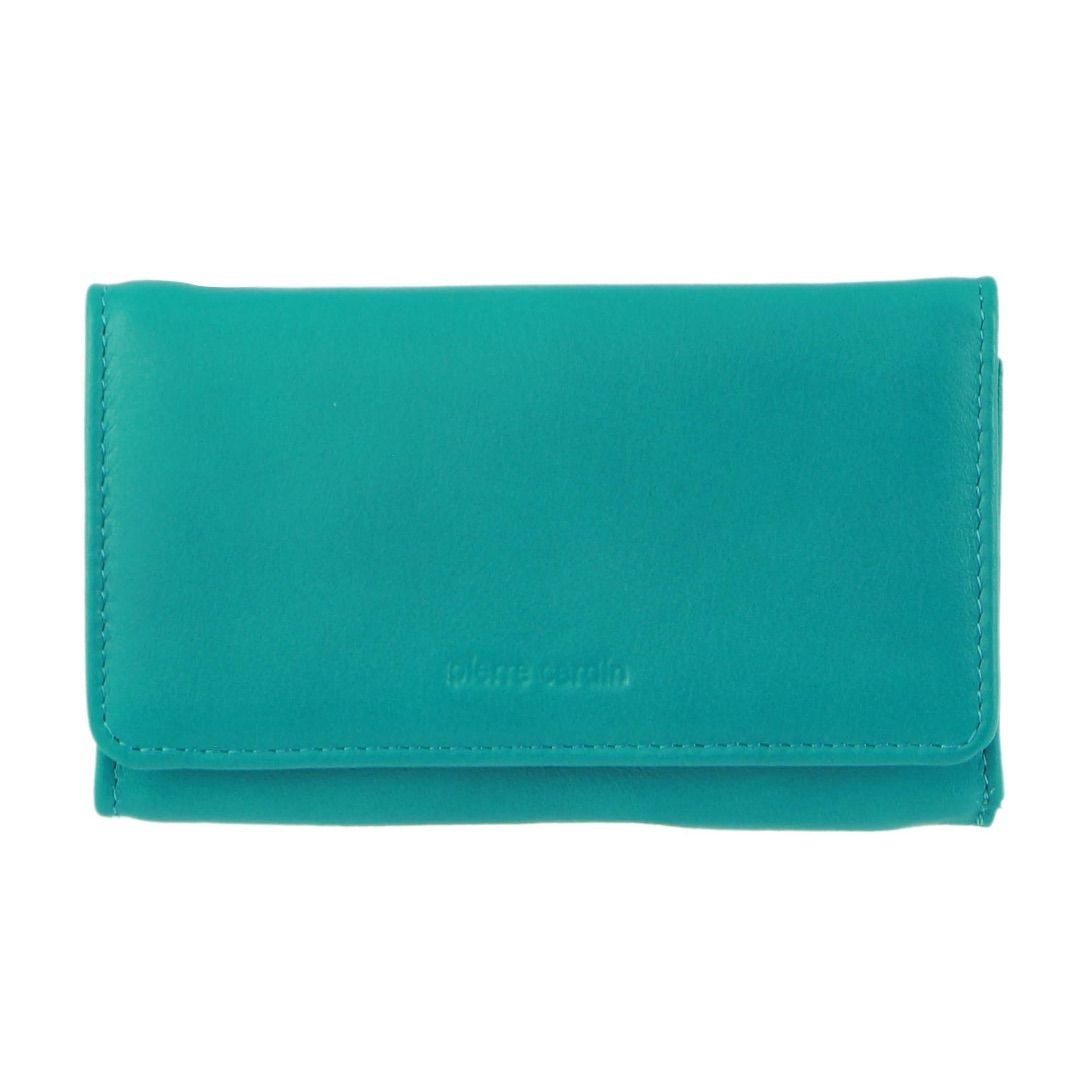 Medium Wallets Pierre Cardin Leather Tri-Fold Wallet Mujer Negras | EXTH-41905