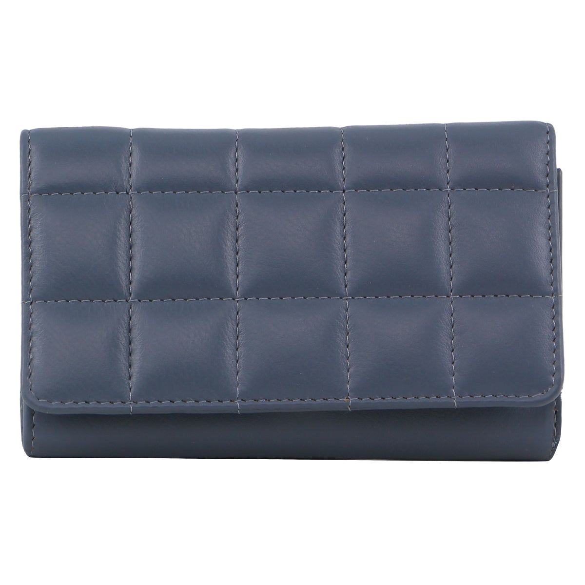 Medium Wallets Pierre Cardin Pleated Leather Tri-Fold Wallet Mujer Turquesa | GKAR-30841