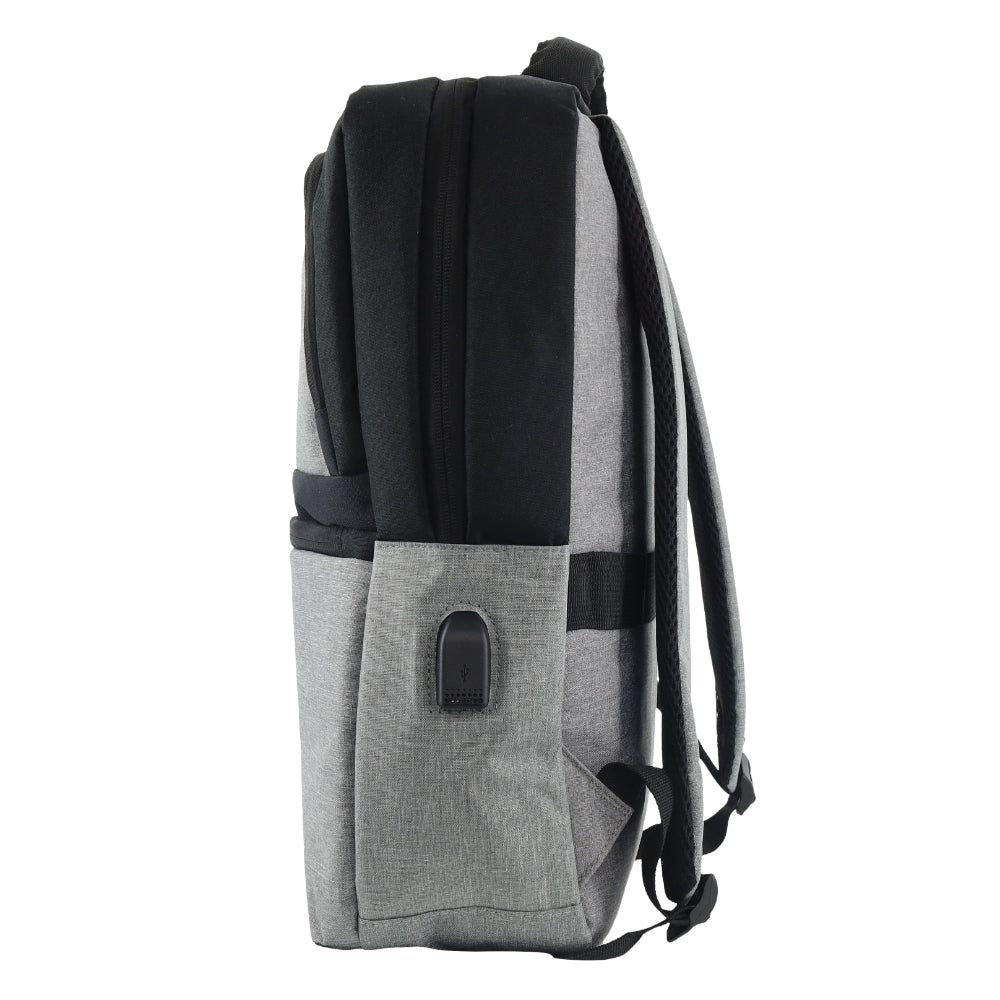 Mochila De viaje Pierre Cardin Travel & Business Backpack with Built-in USB Port Travel Gris | YVXT-50437