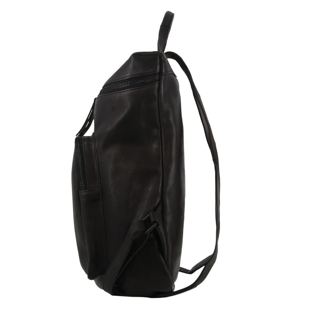 Mochilas Pierre Cardin Leather Backpack Mujer Negras | OAHT-67142