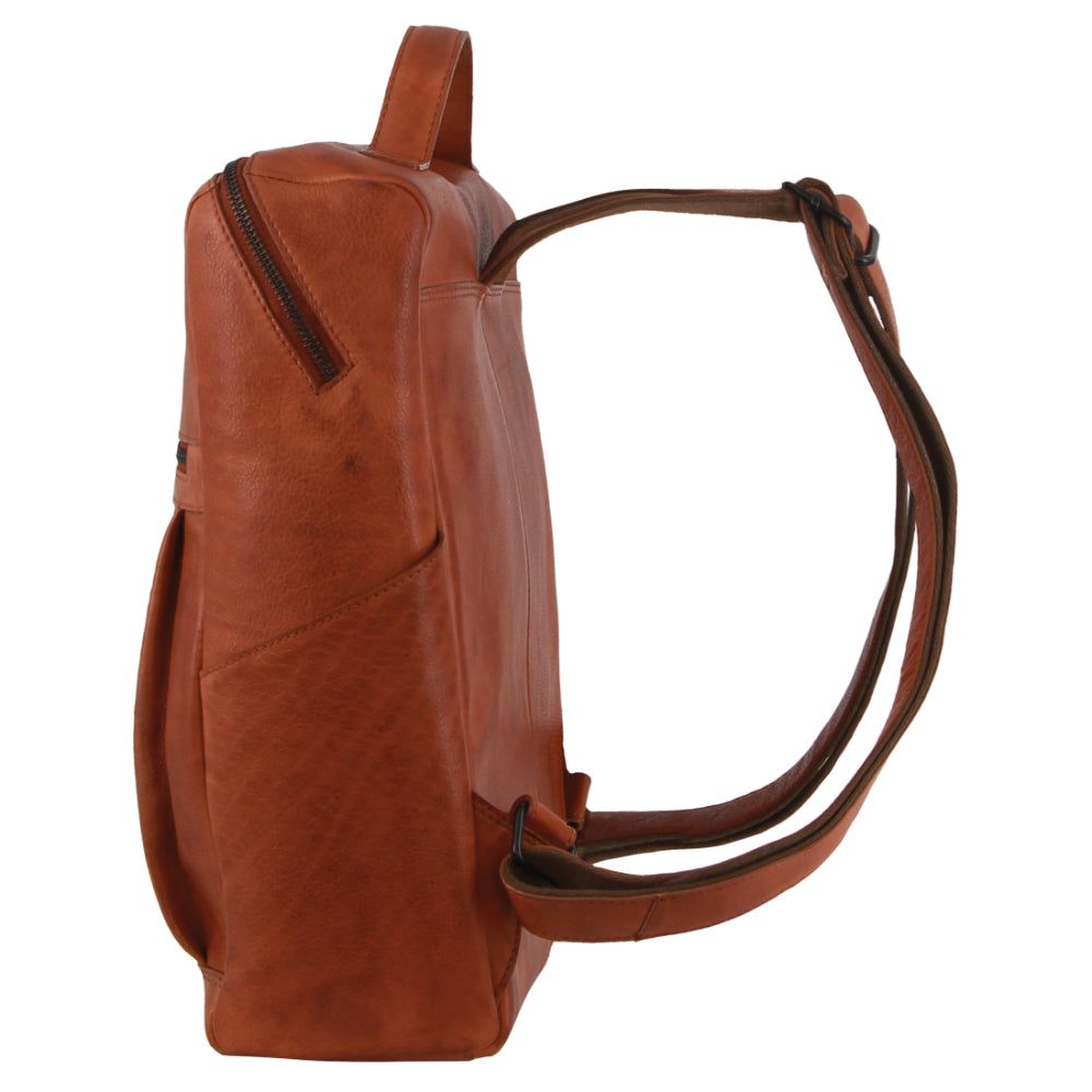 Mochilas Pierre Cardin Leather Square Backpack Mujer Marrones | OQYP-30594