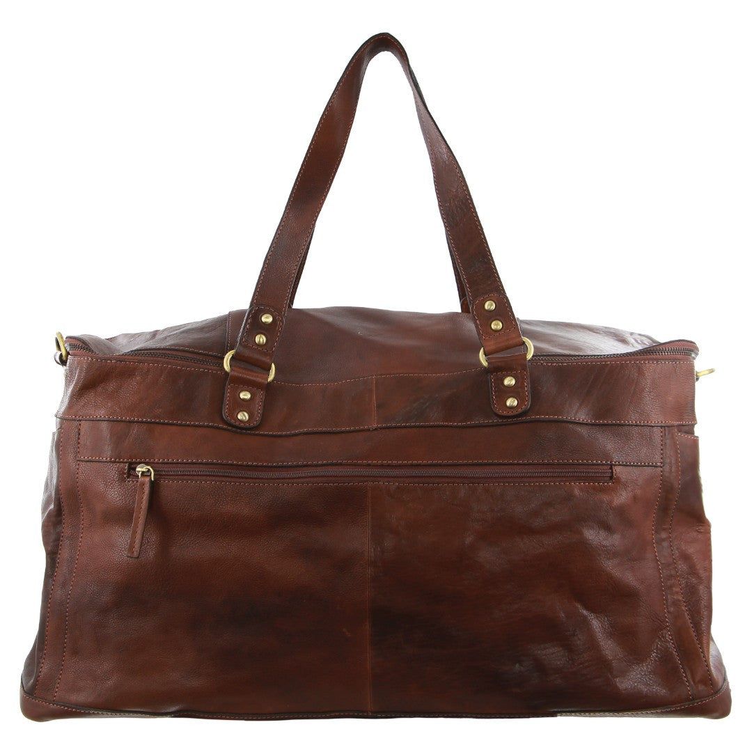 Overnight Bags Pierre Cardin Burnished Leather Multi-Compartment Overnight Bag Hombre Legend | DLXC-59234